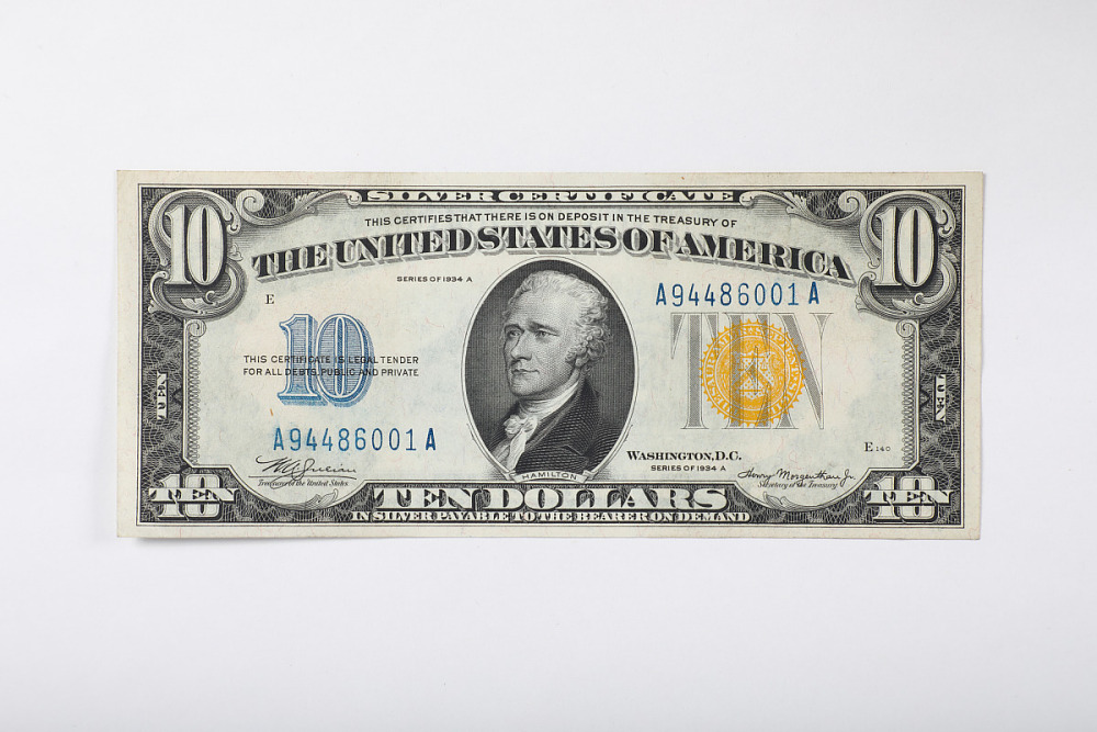 Silver Certificate Paper Dollar Front